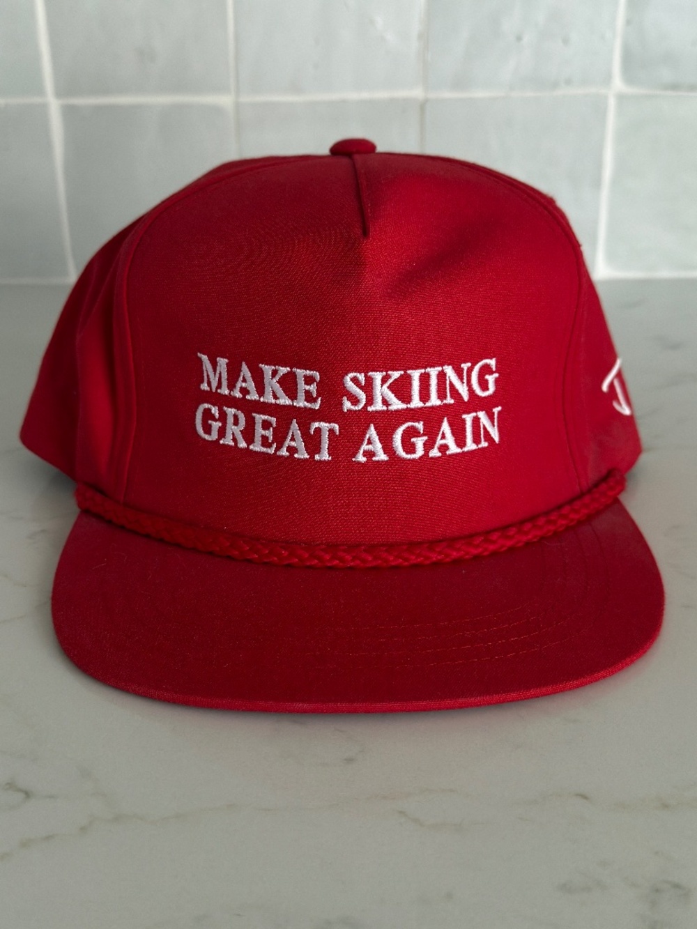 J Skies 'Make Skiing Great Again' Throw Back Hat